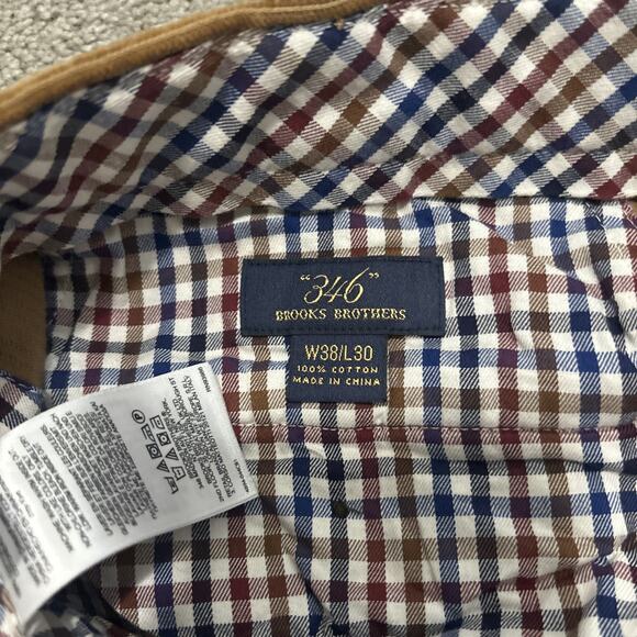 Brooks Brothers 346 Vintage Corduroy Brown Pants 38x30 - Picture 3 of 5